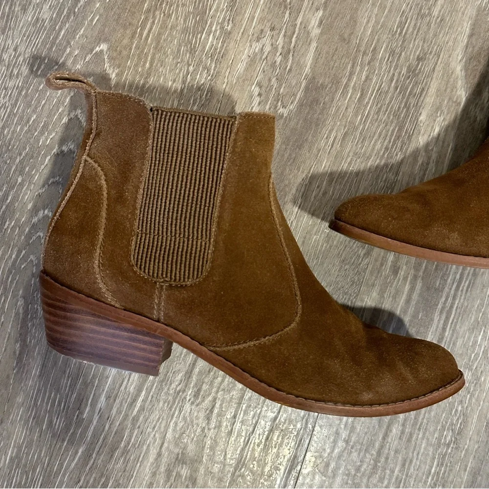 GAP Western Chelsea Boot Brown Ankle Booties - Picture 2 of 10
